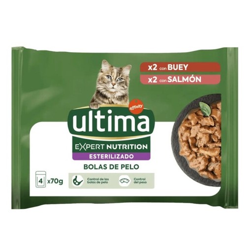 ULTIMA Menjar de peix i carn per a gats esterilitzats
