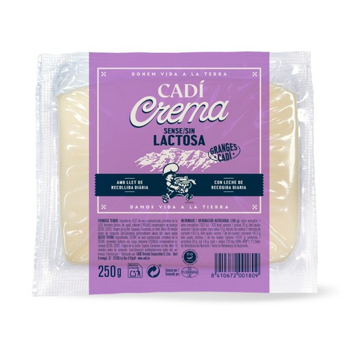 CADÍ Formatge tendre sense lactosa