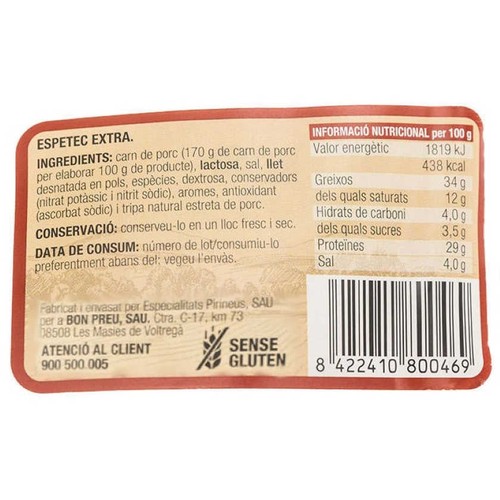 BONPREU Espetec extra