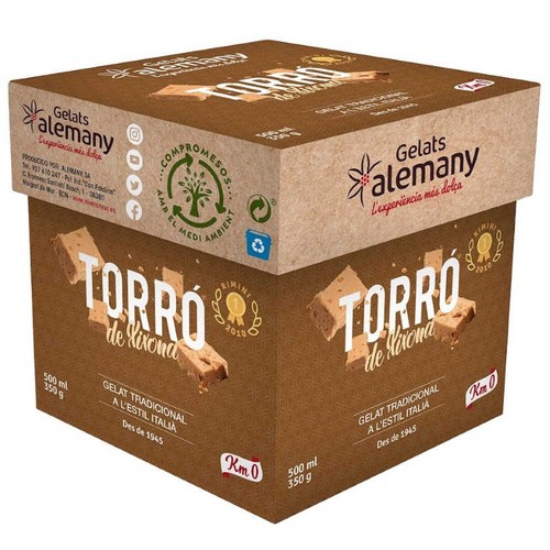 ALEMANY Gelat de torró de xixona Km0