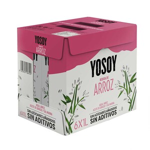YOSOY Beguda d'arròs 6x1L en cartró