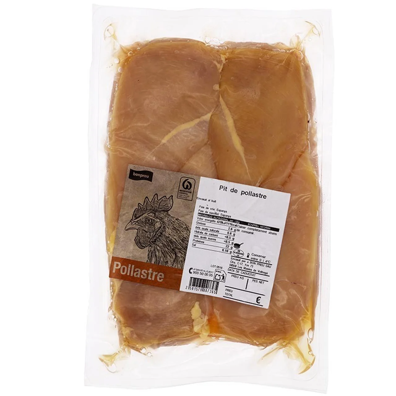 BONPREU Pechuga de pollo al vacío