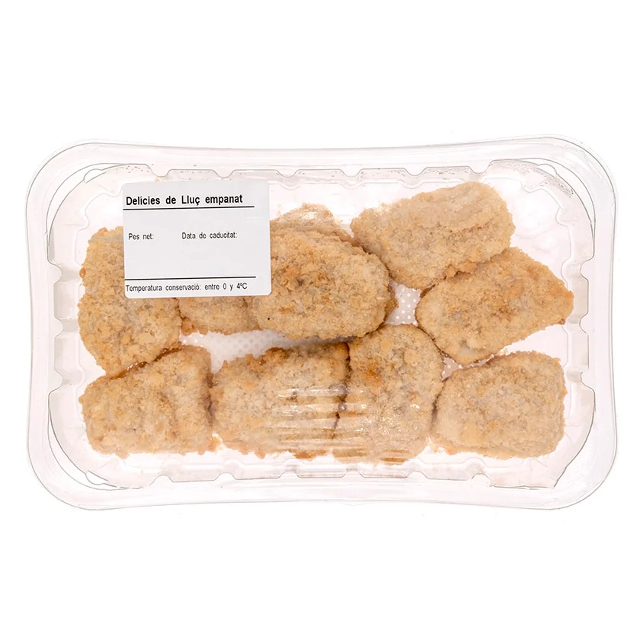 Delicias de merluza del cabo empanadas