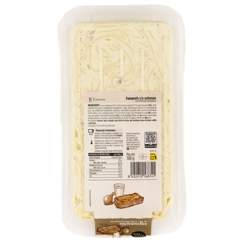 TERRA I TAST Espaguetis a la carbonara