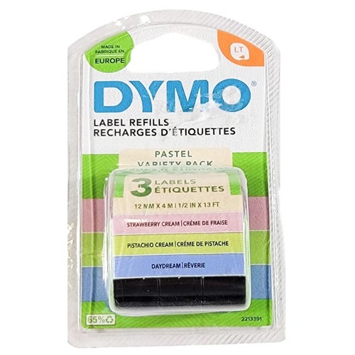 DYMO Cinta tag pastel