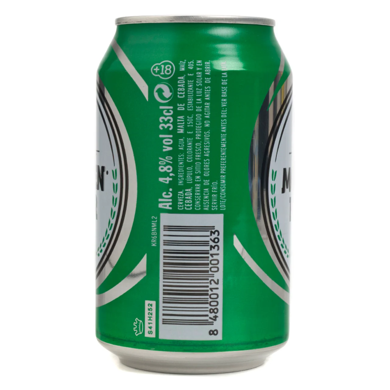 Cerveza lager en lata