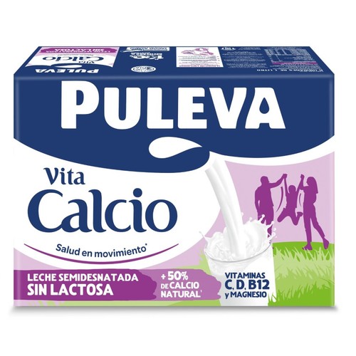 PULEVA Llet semidesnatada vitacalci sense lactosa