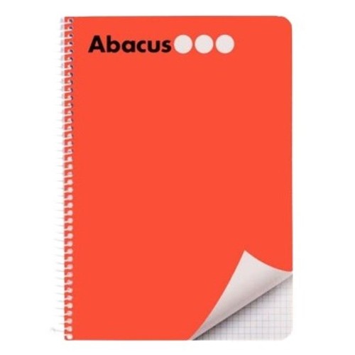 ABACUS Llibreta A5 color vermell de 80 fulls