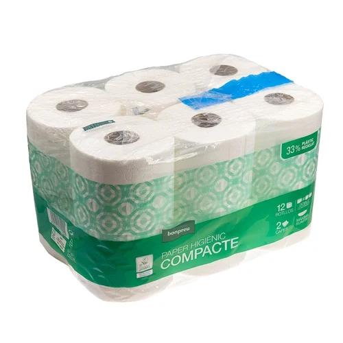 BONPREU Servilletas de papel blancas 30x30cm  100 uds.