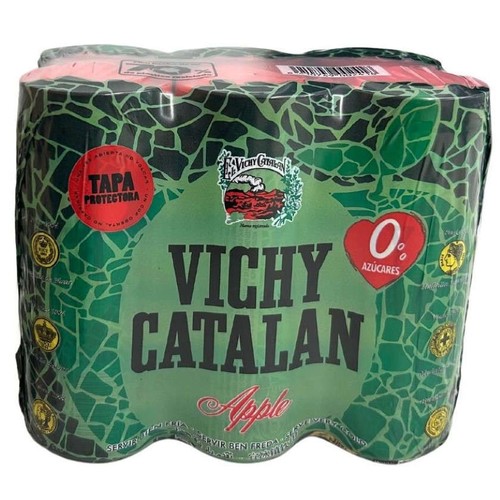 VICHY CATALAN Aigua amb gas amb gust de poma 6x33 cl