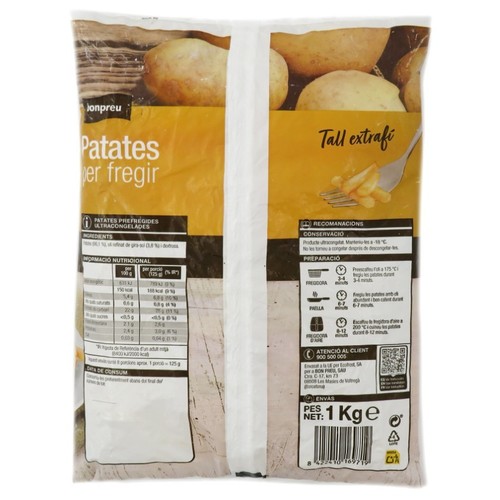 BONPREU Patates per fregir tall extrafi