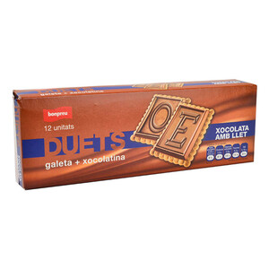 Imagen de BONPREU Galetes duets xocolata amb llet