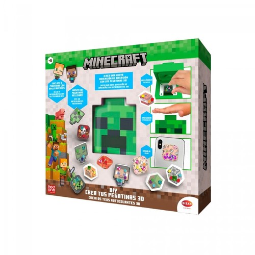 BIZAK Kit enganxines crea 3D Minecraft