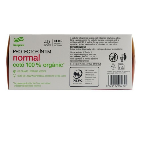 BONPREU Protector íntim ecològic  normal
