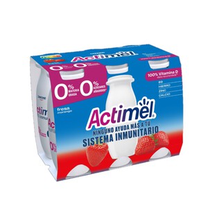 ACTIMEL Iogurt per beure de maduixa desnatat