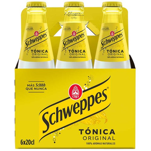 SCHWEPPES Refresc tònica 6x20 cl en ampolla