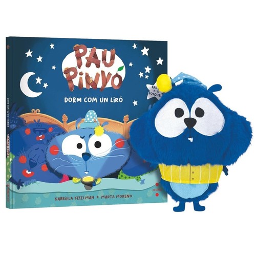 ED. CRUÏLLA Llibre Pau Pinyó dorm com un liró (amb peluix)