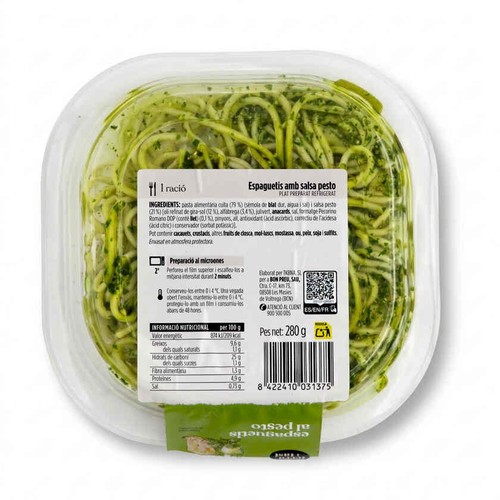 TERRA I TAST Espaguetis al pesto