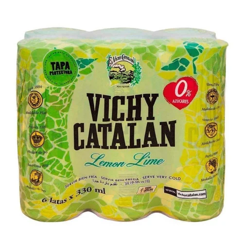 Agua con gas con sabor a manzana 6x33 cl