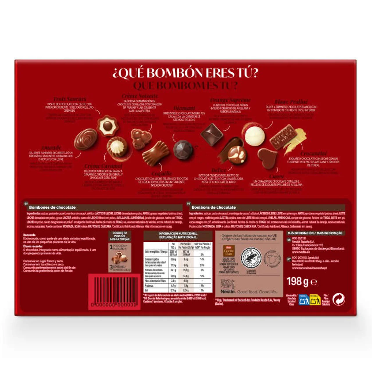 Bombones de chocolate surtidos