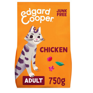 EDGARD & COOPER Comida pollo adulto para gato 0.75kg
