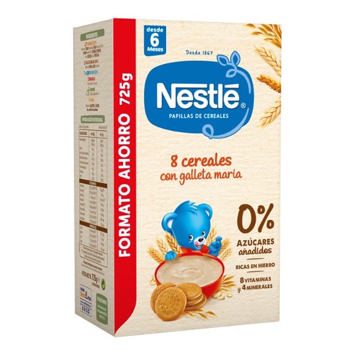 NESTLÉ Farinetes 8 cereals amb galeta maria