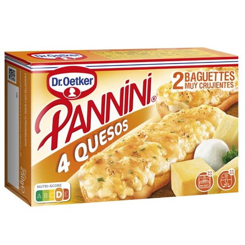 PANNINI Baguette de 4 formatges