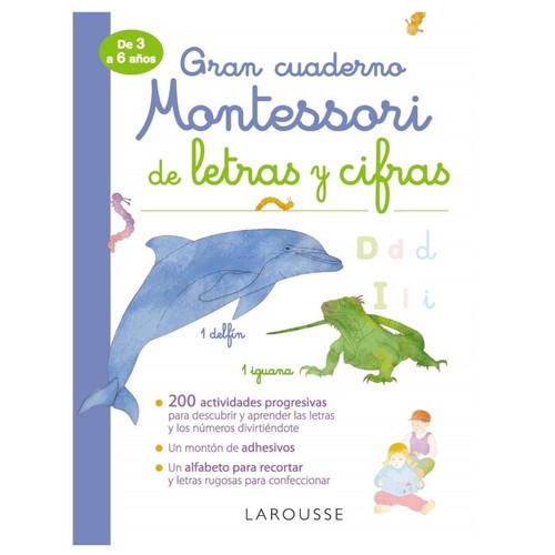 ED. LAROUSSE Gran cuaderno Montessori de letras y cifras
