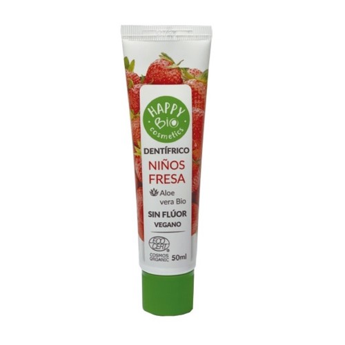 HAPPYBIO Dentifrici infantil sense fluor de maduixa ecològic