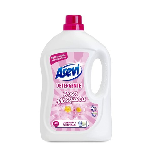 ASEVI Detergent líquid rosa mosqueta de 40 dosis