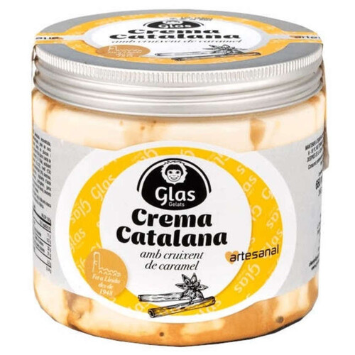 GLAS Gelat de crema catalana i caramel Km0