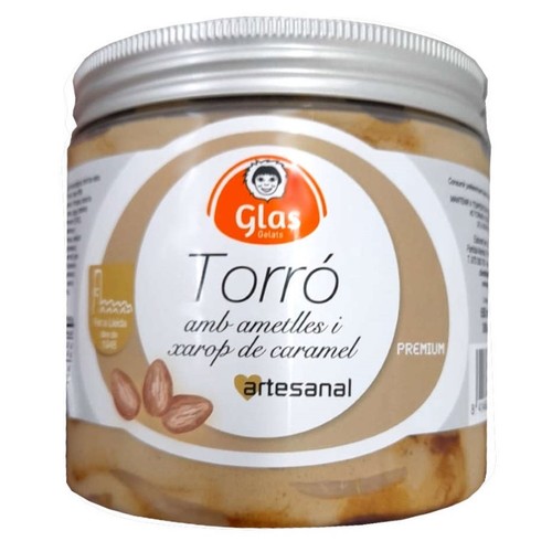 GLAS Gelat de torró amb ametlles