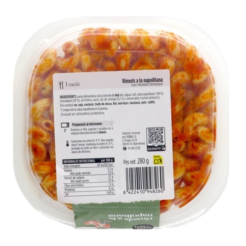 TERRA I TAST Rínxols a la napolitana