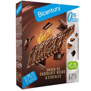 Imagen de BICENTURY Snacks de xocolata negra i cereals sense gluten