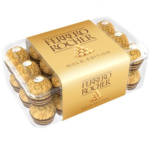 FERRERO ROCHER Bombons de xocolata i avellana 30 u.