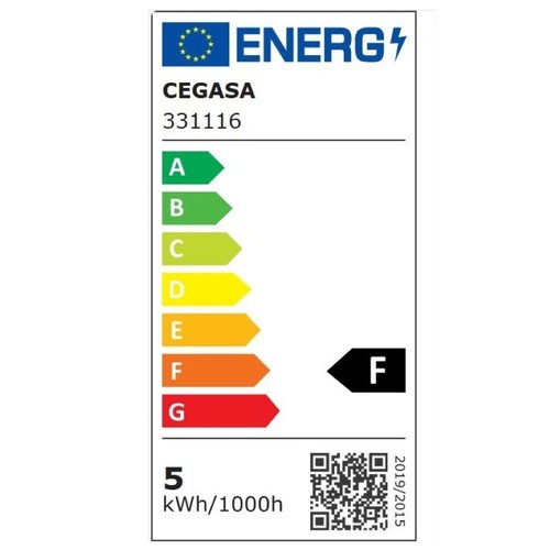 CEGASA Bombeta Led E14 llum càlida 5W-2700