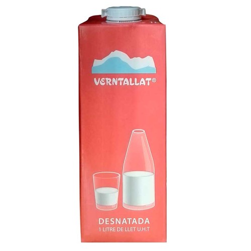 VERNTALLAT Llet desnatada Km0 en cartró