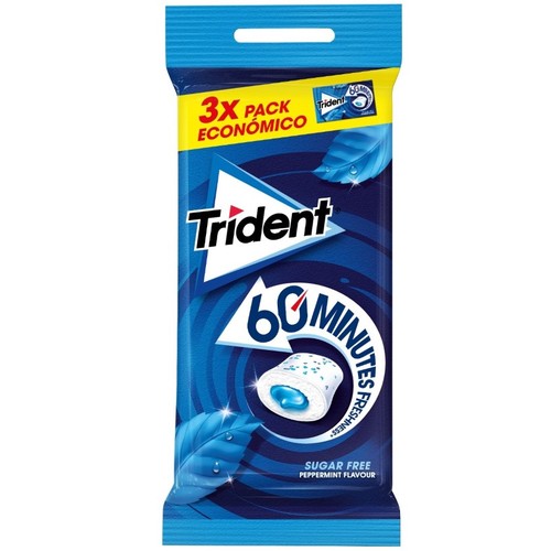 TRIDENT Xiclets de menta sense sucre