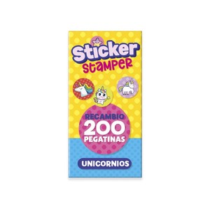 Imagen de IMAGILAND Sticker Stamper Recanvi Unicornios 200 Adhesius