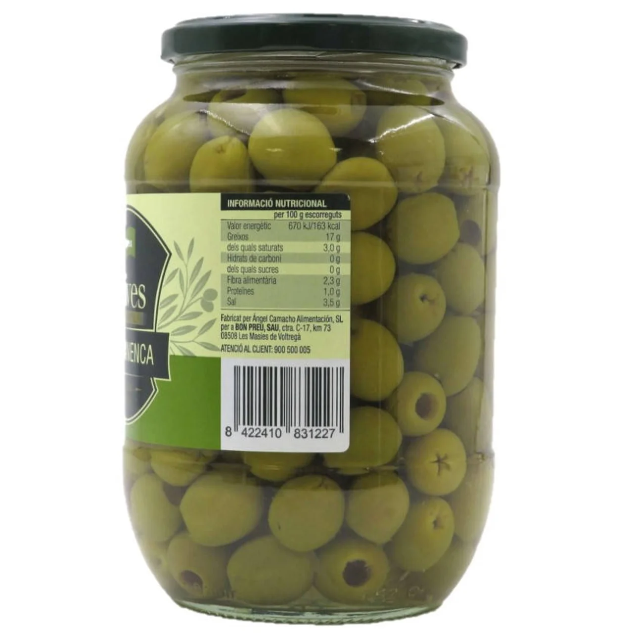 BONPREU Aceitunas manzanilla selecta sin hueso
