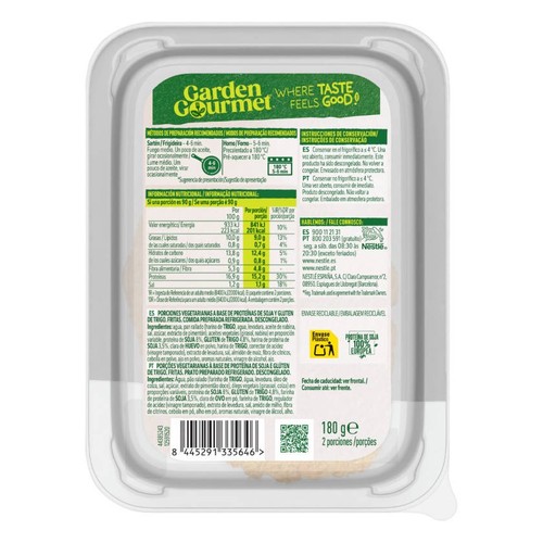 GARDEN GOURMET Escalopa arrebossada vegetarià