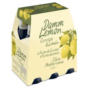 Imagen de DAMM LEMON Cervesa amb llimona 6 x 250 ml en ampolla