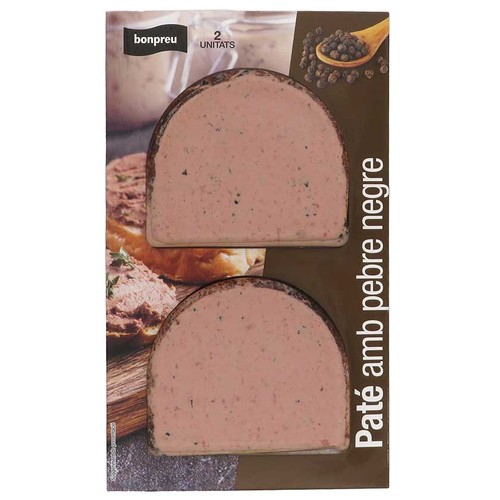 BONPREU Paté amb pebre negre