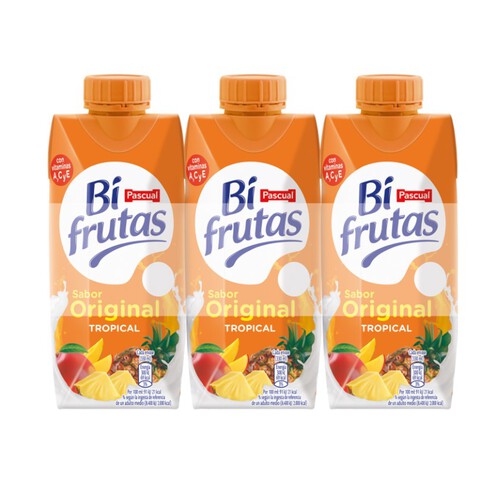 BIFRUTAS Beguda de llet i fruites Tropical en cartró
