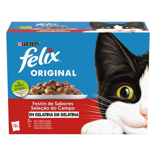 FELIX Menjar en gelatina amb carn per a gat