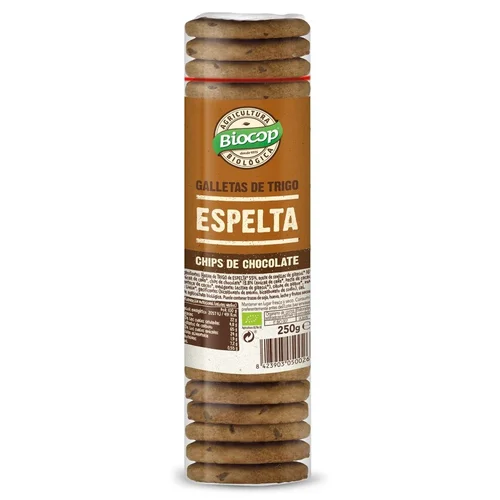 Cookies trigo espelta con chips de chocolate