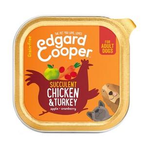 EDGARD & COOPER Comida para perro con pollo y pavo 0.3kg