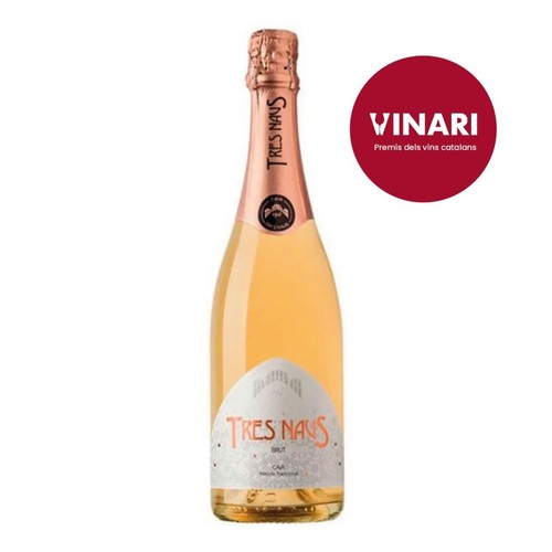 TRES NAUS Cava Brut rosat guarda