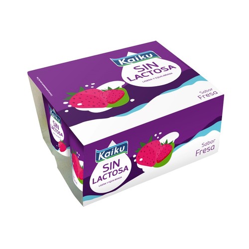 KAIKU Iogurt amb gust de maduixa sense lactosa