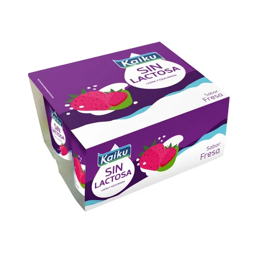 Yogur desnatado con melocotón sin lactosa